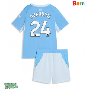 Manchester City Josko Gvardiol #24 Replika Babytøj Hjemmebanesæt Børn 2026-27 Kortærmet (+ Korte bukser)